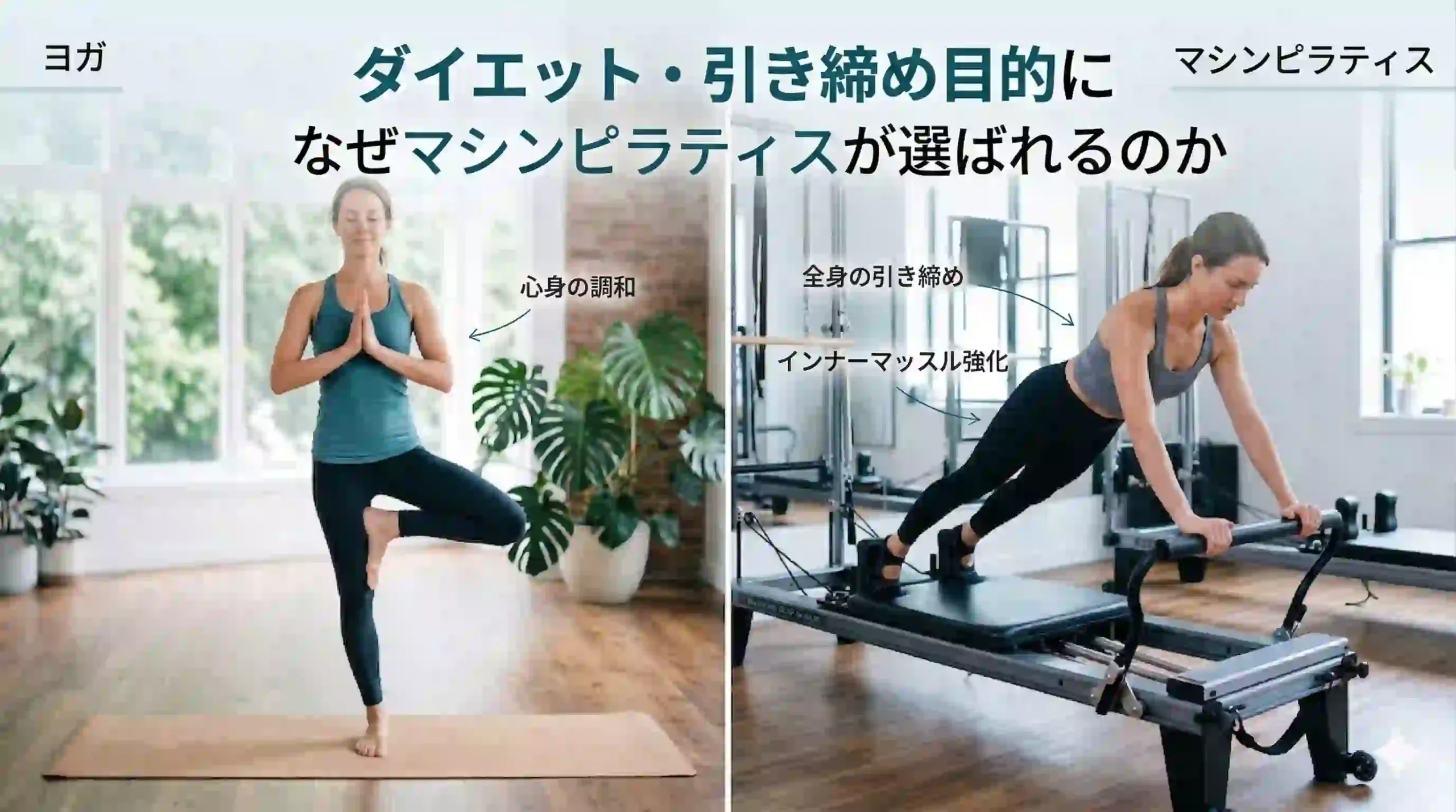 ダイエット・引き締め目的になぜマシンピラティスが選ばれるのか