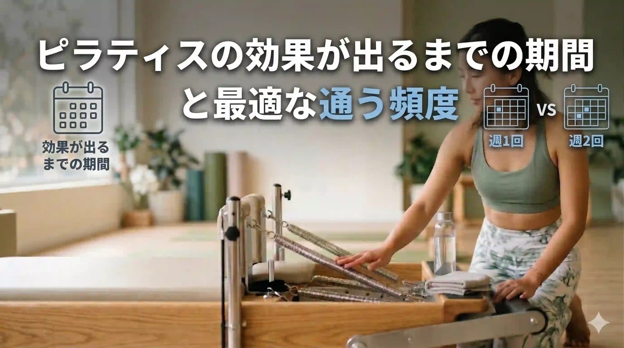 ピラティスの効果が出るまでの期間と最適な通う頻度（週1回vs週2回）