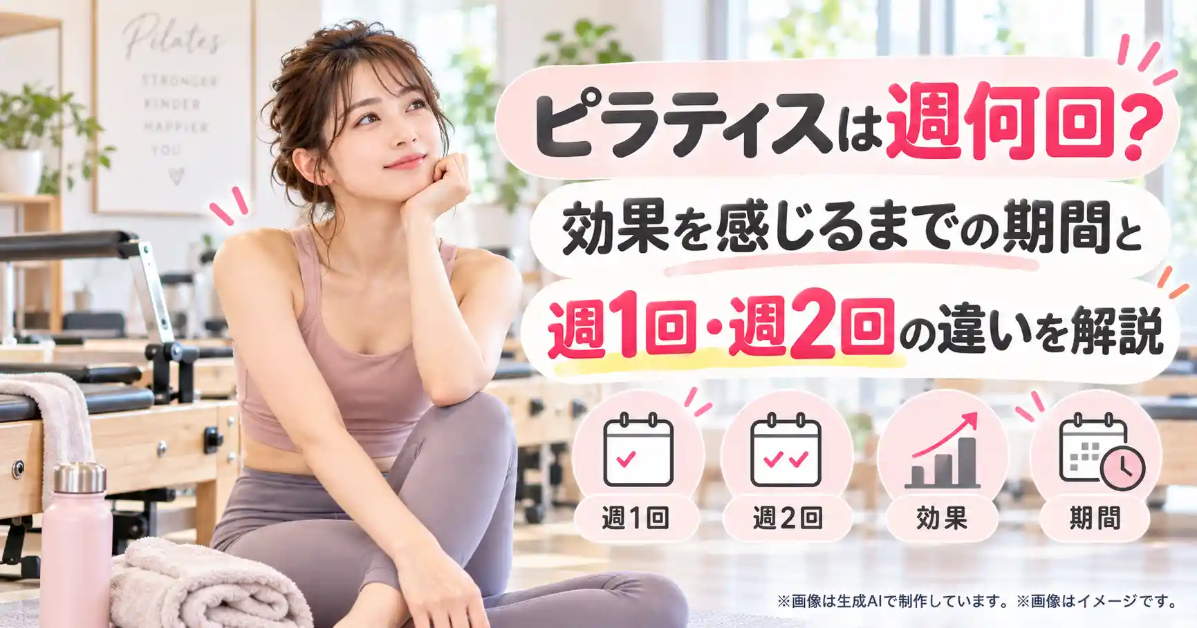 ピラティスは週何回？効果を感じるまでの期間と週1回・週2回の違いを解説