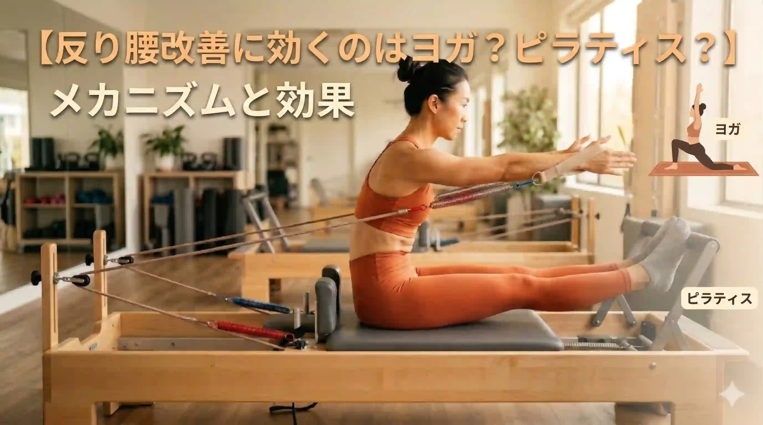 反り腰改善に効くのはヨガ？ピラティス？メカニズムと効果