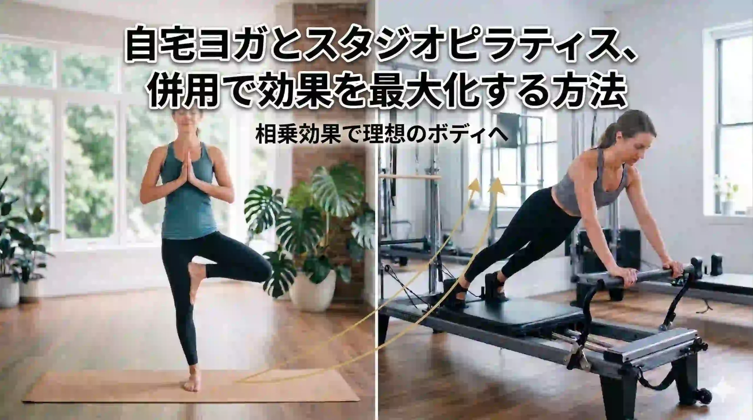 自宅ヨガとスタジオピラティス、併用で効果を最大化する方法